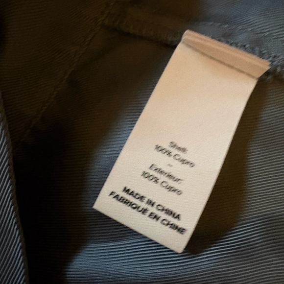 CINQ A SEPT Holly Ruffle Black Satin Zip-Front Utility Jacket Size Medium EUC - Picture 6 of 11